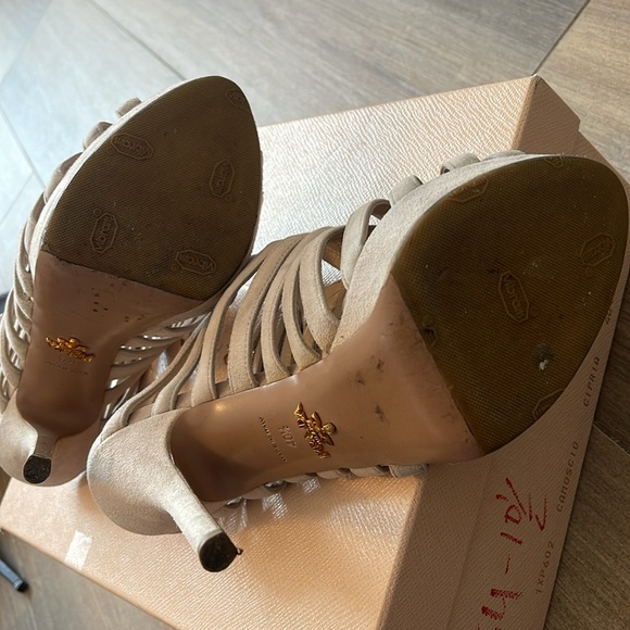 Prada cipria nude suede sandal - Picture 5 of 5
